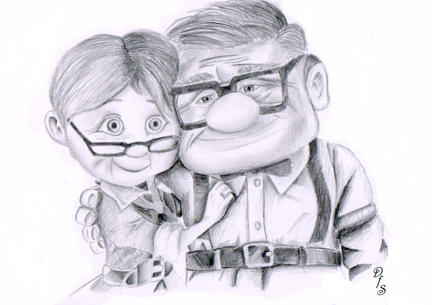 Ellie And Carl Amazing Drawing
