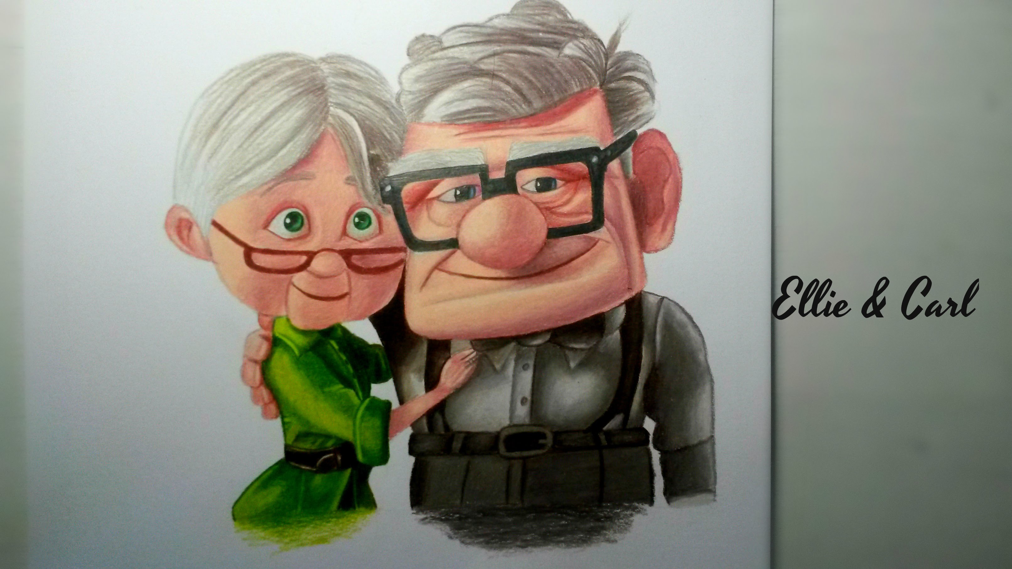 Ellie And Carl High-Quality Drawing