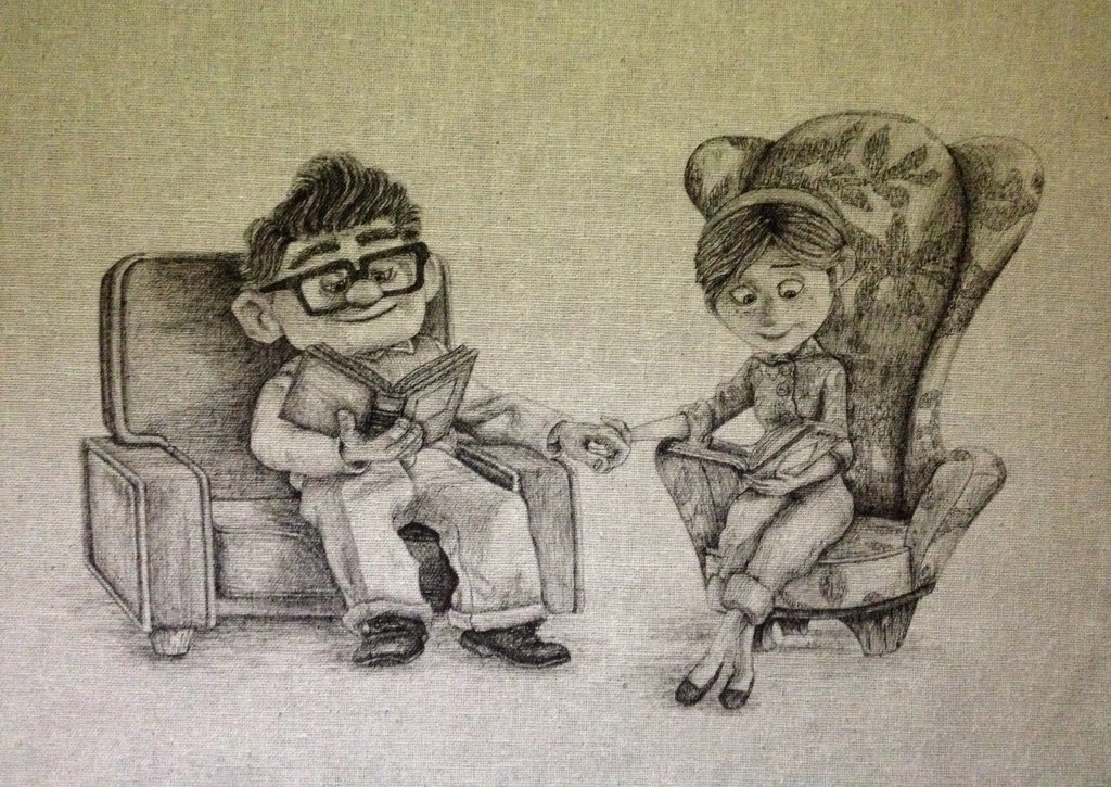 Ellie And Carl Pic Drawing