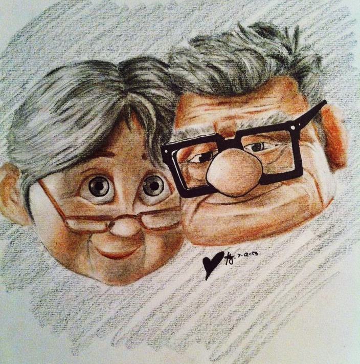 Ellie And Carl Picture Drawing