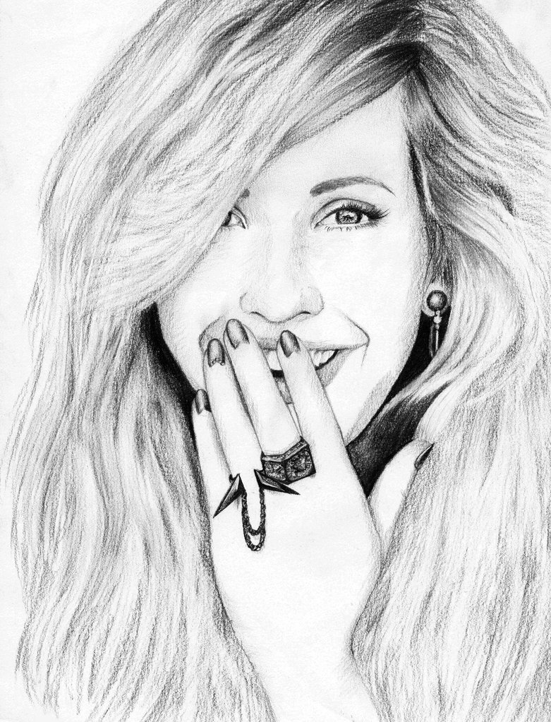Ellie Goulding Beautiful Image Drawing