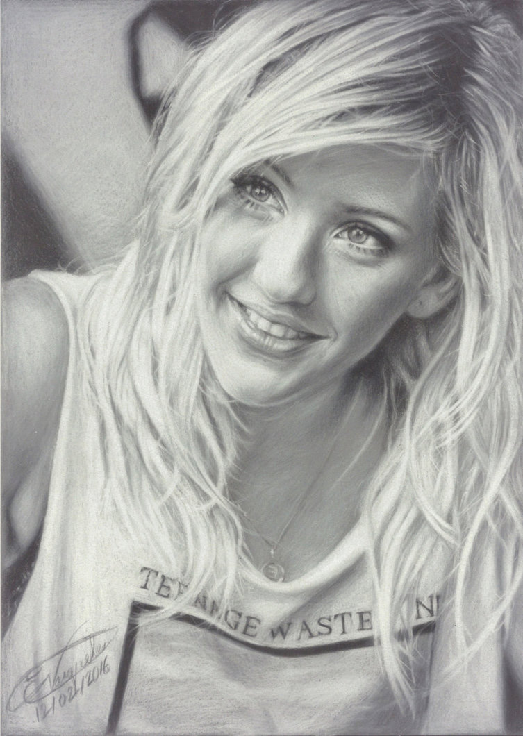 Ellie Goulding High-Quality Drawing