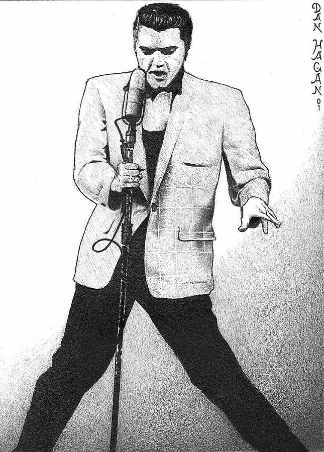 Elvis Presley Beautiful Image Drawing