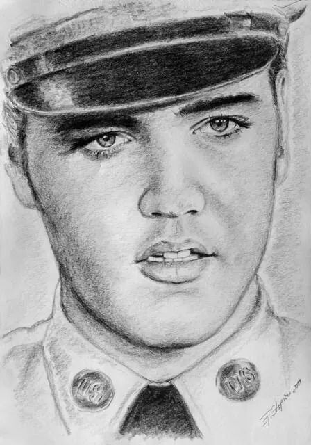 Elvis Presley Photo Drawing