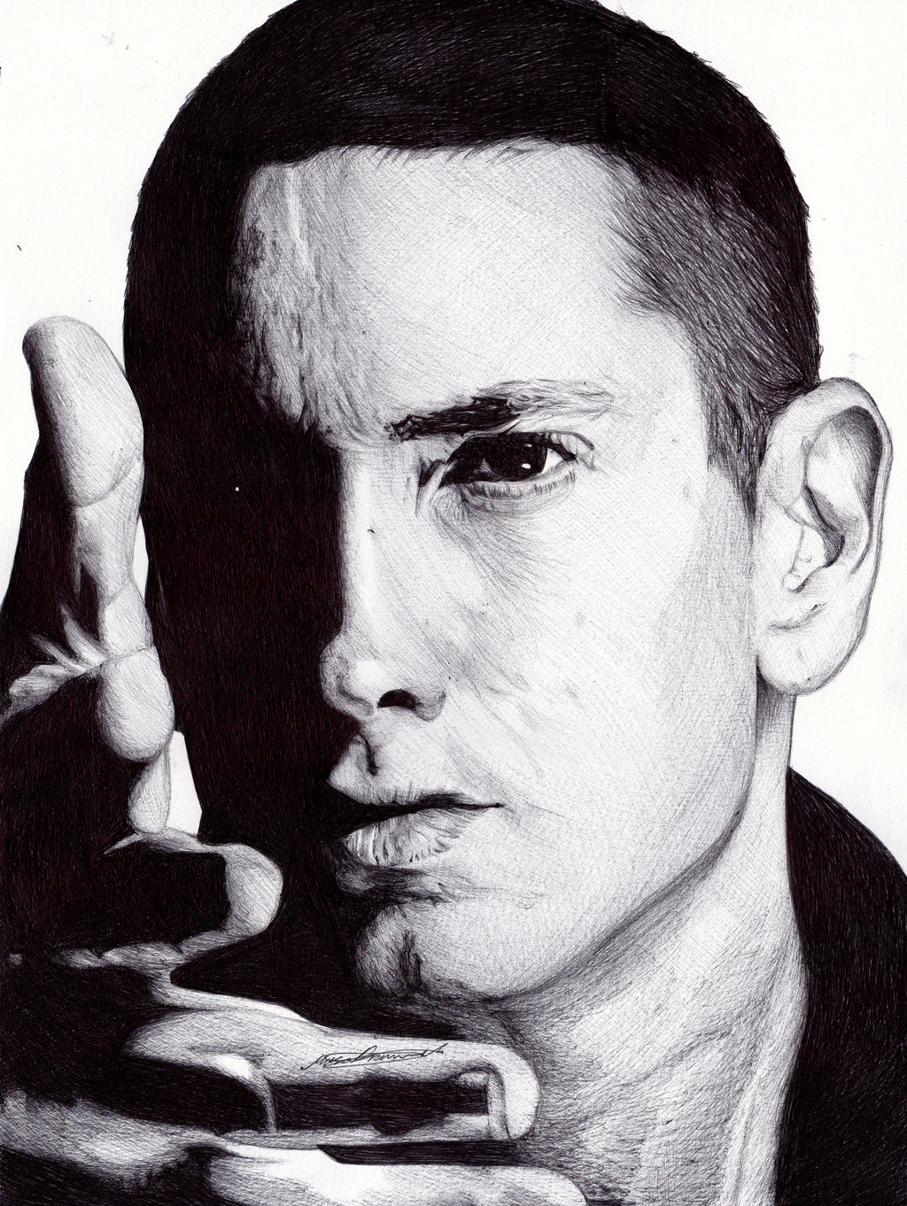 Eminem High-Quality Drawing