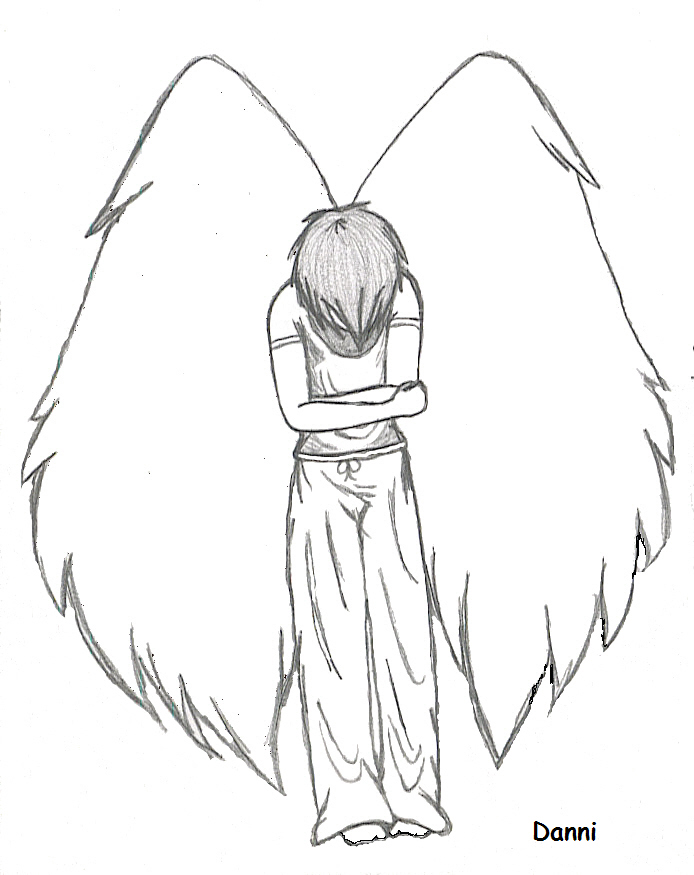 Emo Angel Drawing