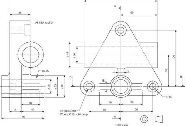 Engineering Bolt Drawing Pic