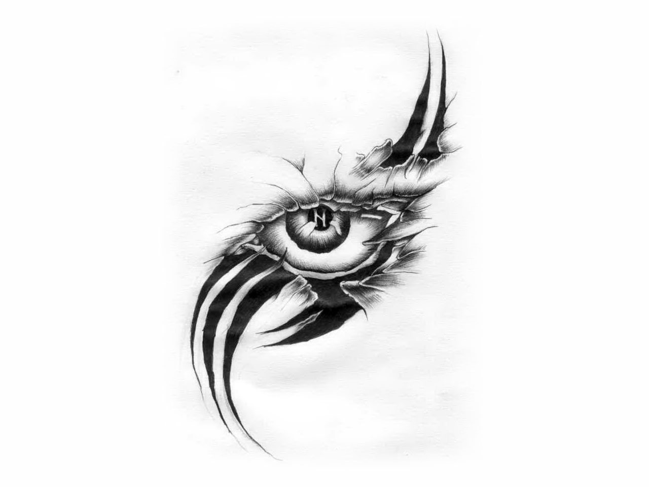 Eyes Tattoo Amazing Drawing