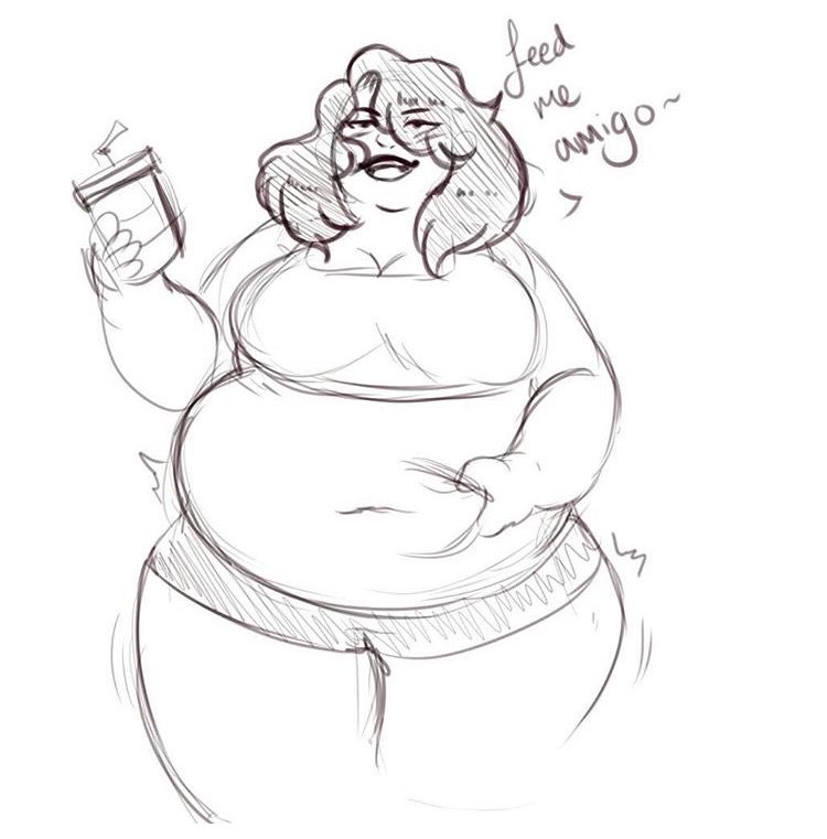 Fat People Drawing
