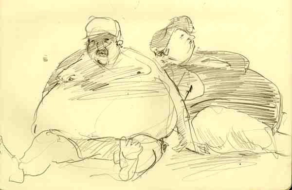 Fat People Photo Drawing
