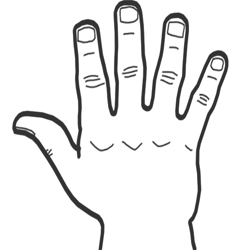Fingers Photo Drawing