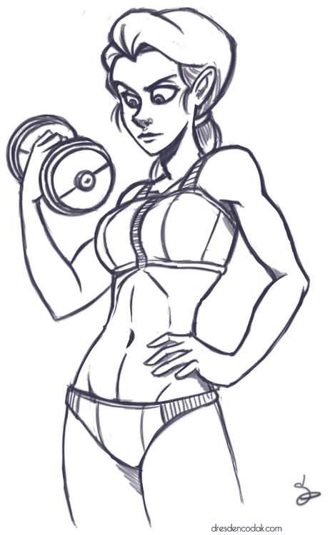 Fitness Image Drawing