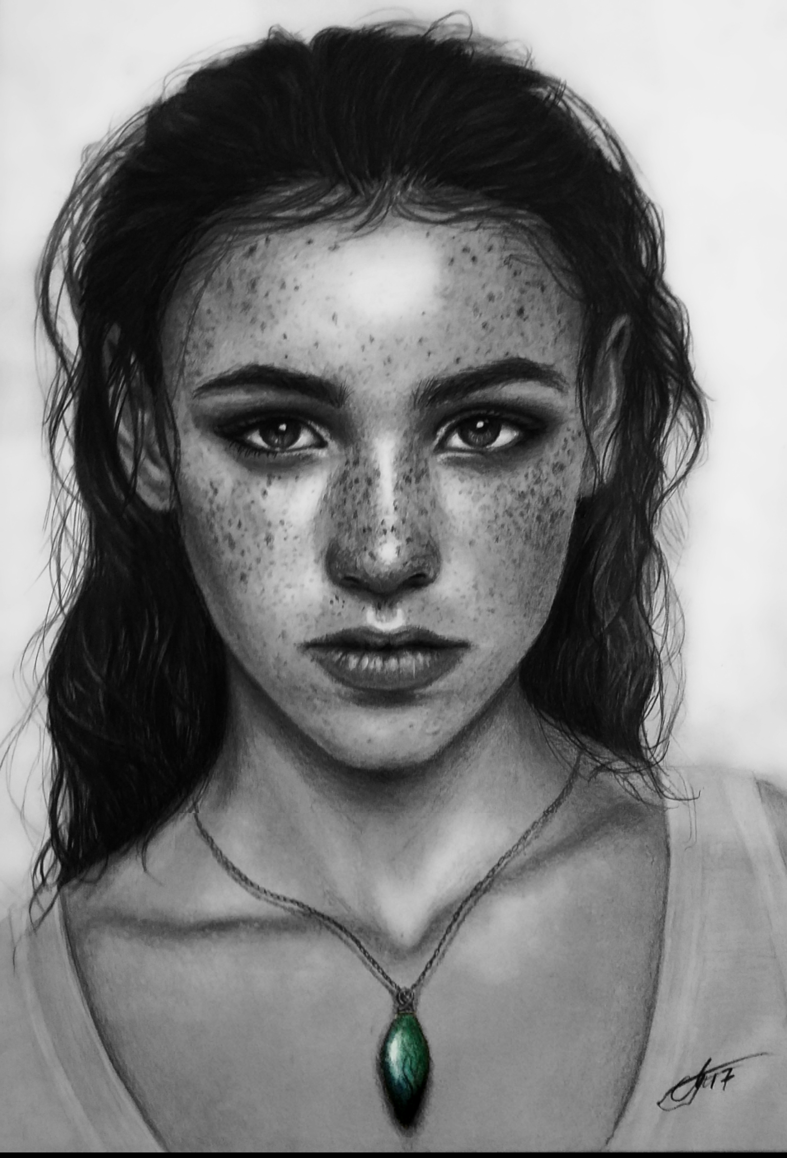 Freckles High-Quality Drawing