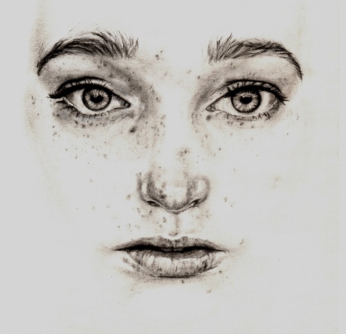 Freckles Realistic Drawing