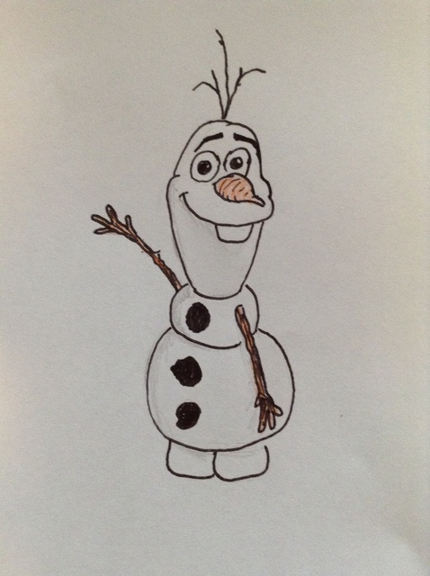 Frozen Olaf Drawing Pic