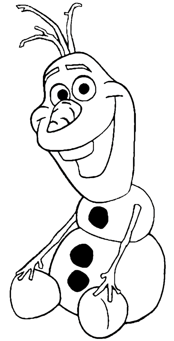 Frozen Olaf Image Drawing