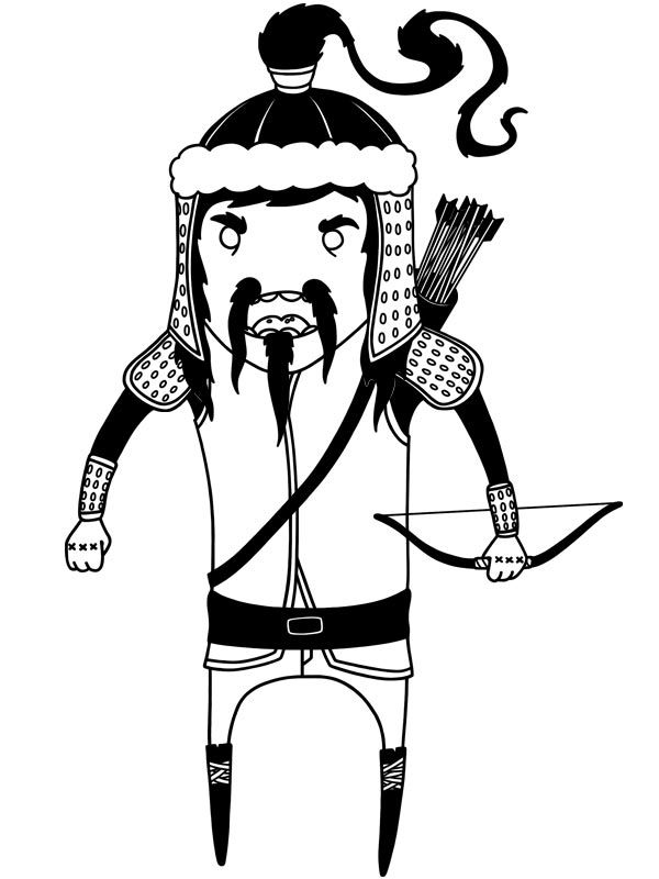 Genghis Khan Drawing Pic