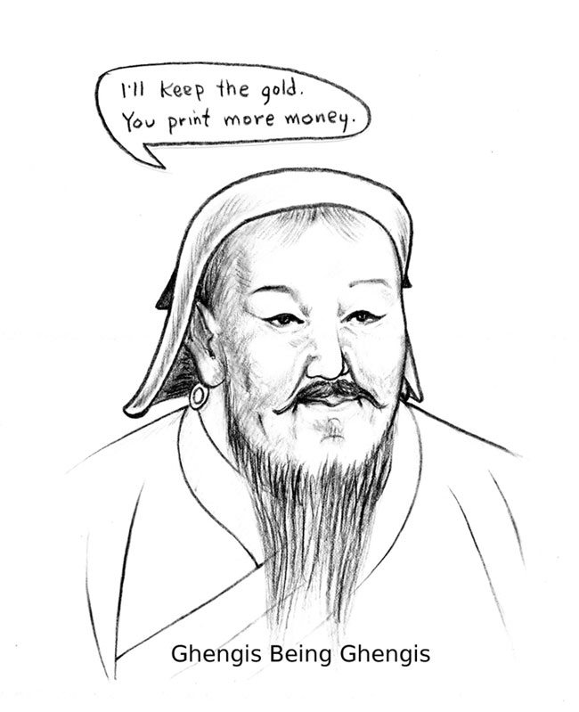 Genghis Khan Image Drawing