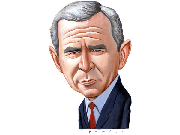 George W Bush Drawing Pic