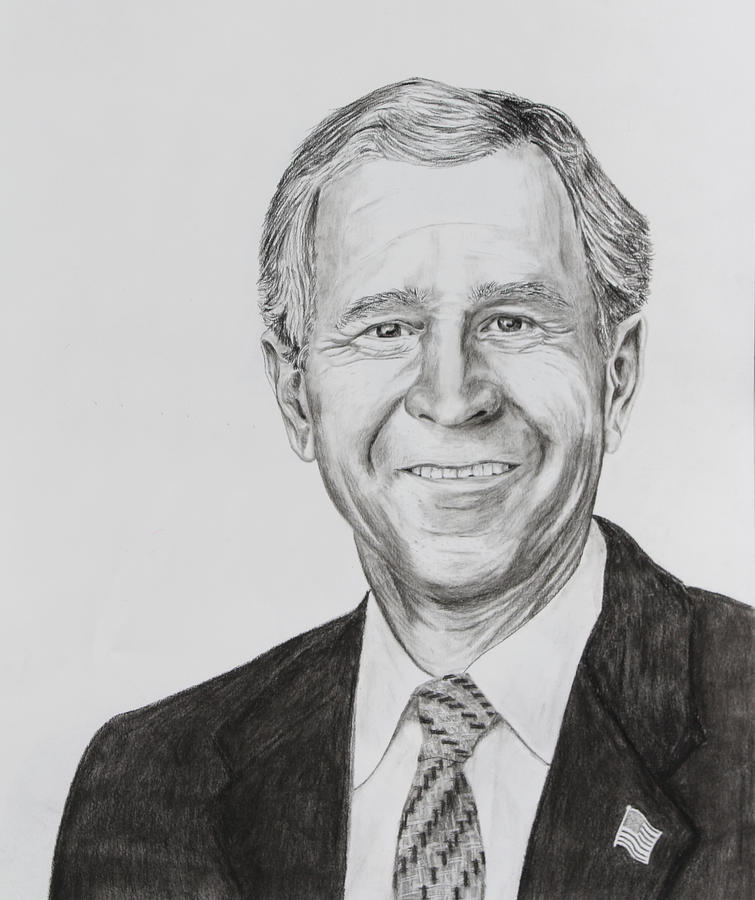 George W Bush Drawing Picture