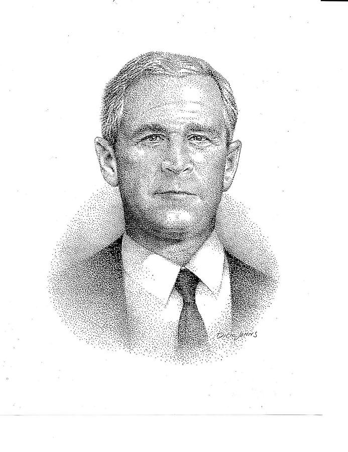 George W Bush Drawing