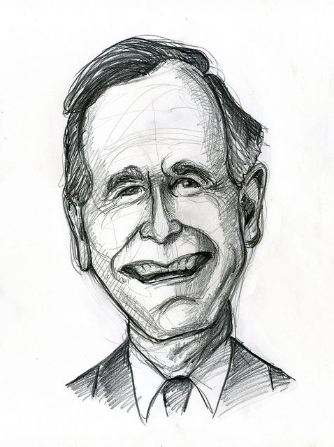 George W Bush Pic Drawing