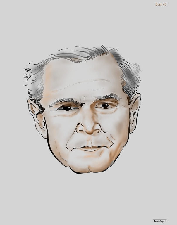 George W Bush Picture Drawing