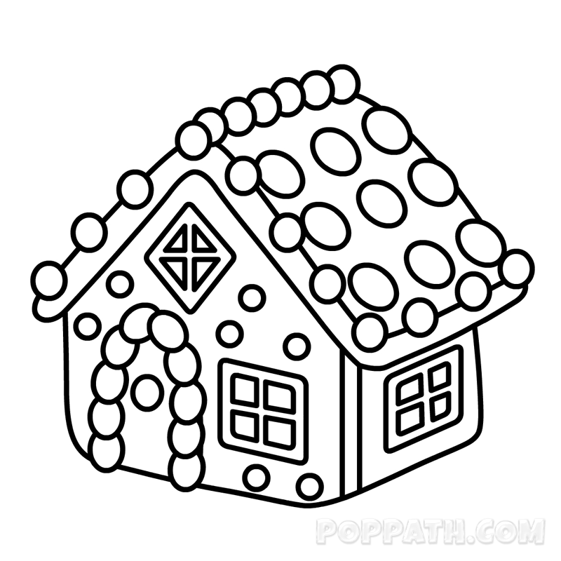 Gingerbread House Photo Drawing