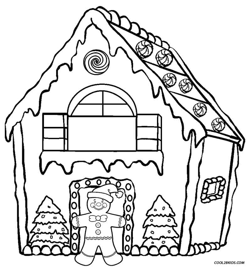Gingerbread House Picture Drawing