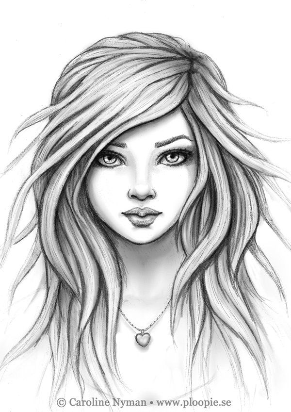 Girl Face Drawing