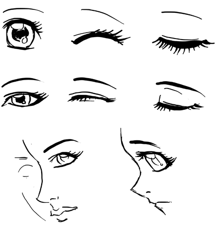 Girls Eyes Drawing Pic