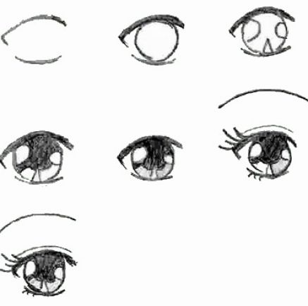 Girls Eyes Pic Drawing - Drawing Skill