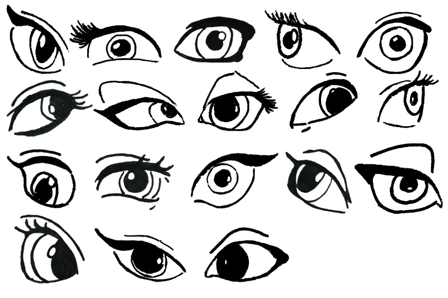 Girls Eyes Realistic Drawing