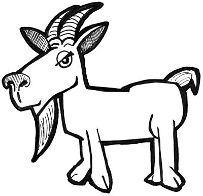 Goat Realistic Drawing