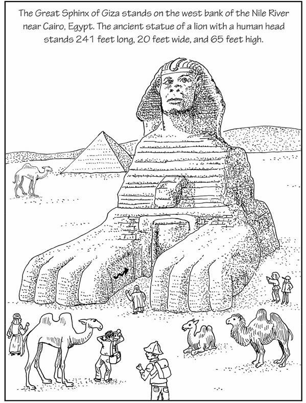 Great Sphinx of Giza Photo Drawing