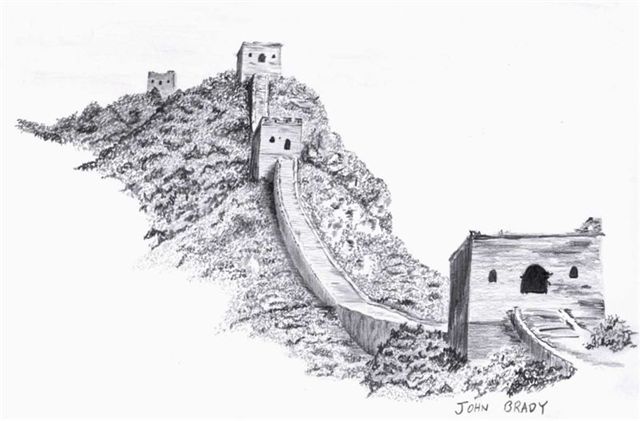Great Wall of China Sketch