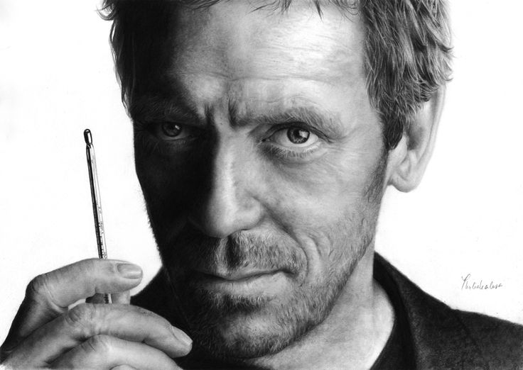 Gregory House Photo Drawing