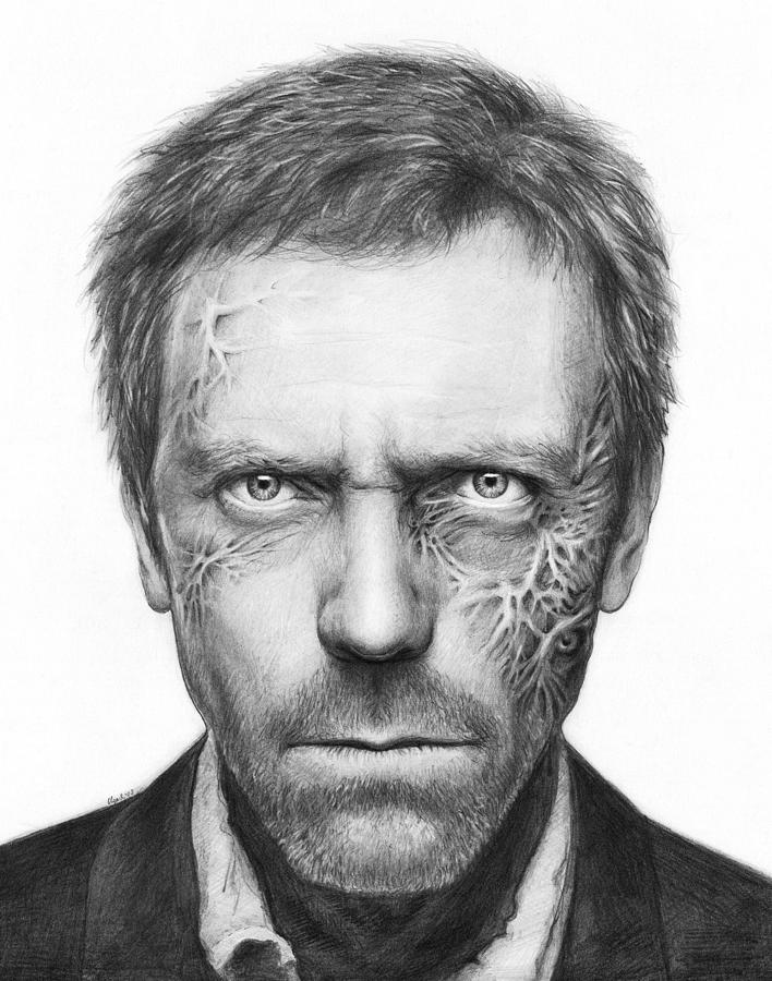 Gregory House Realistic Drawing