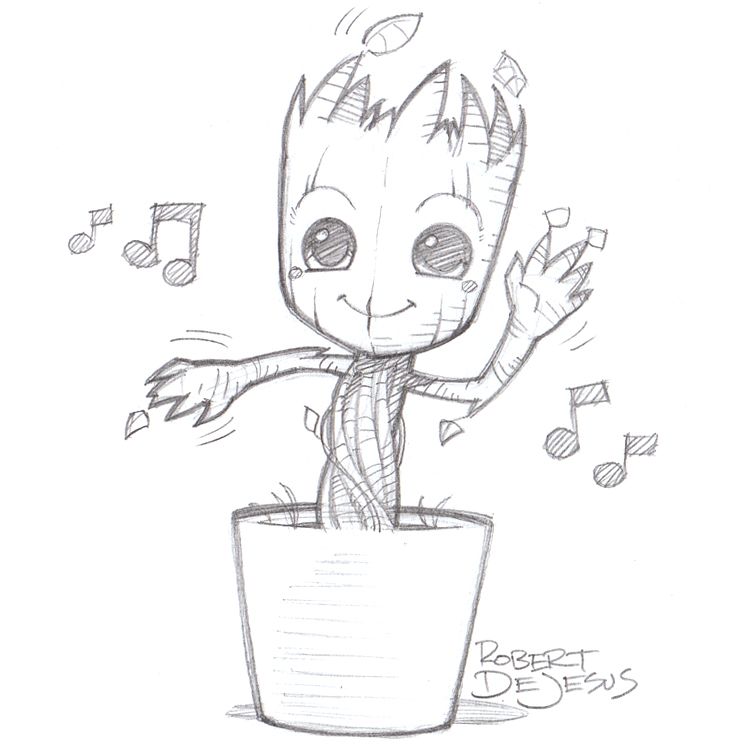 Groot Best Drawing