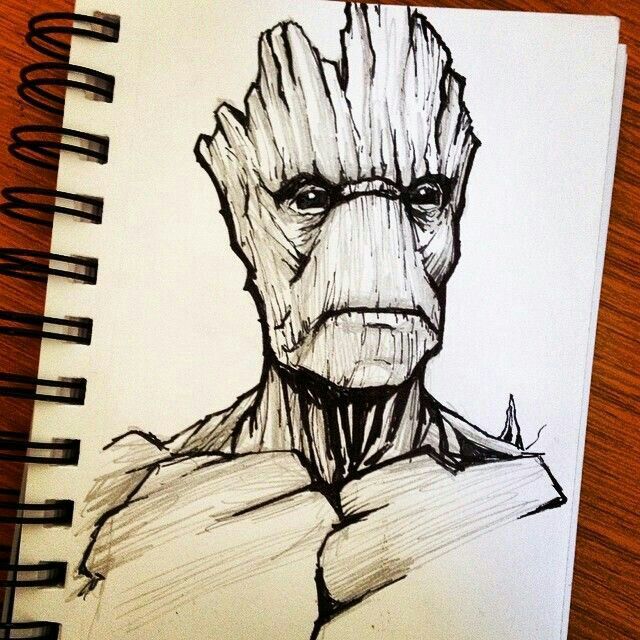 Groot Photo Drawing
