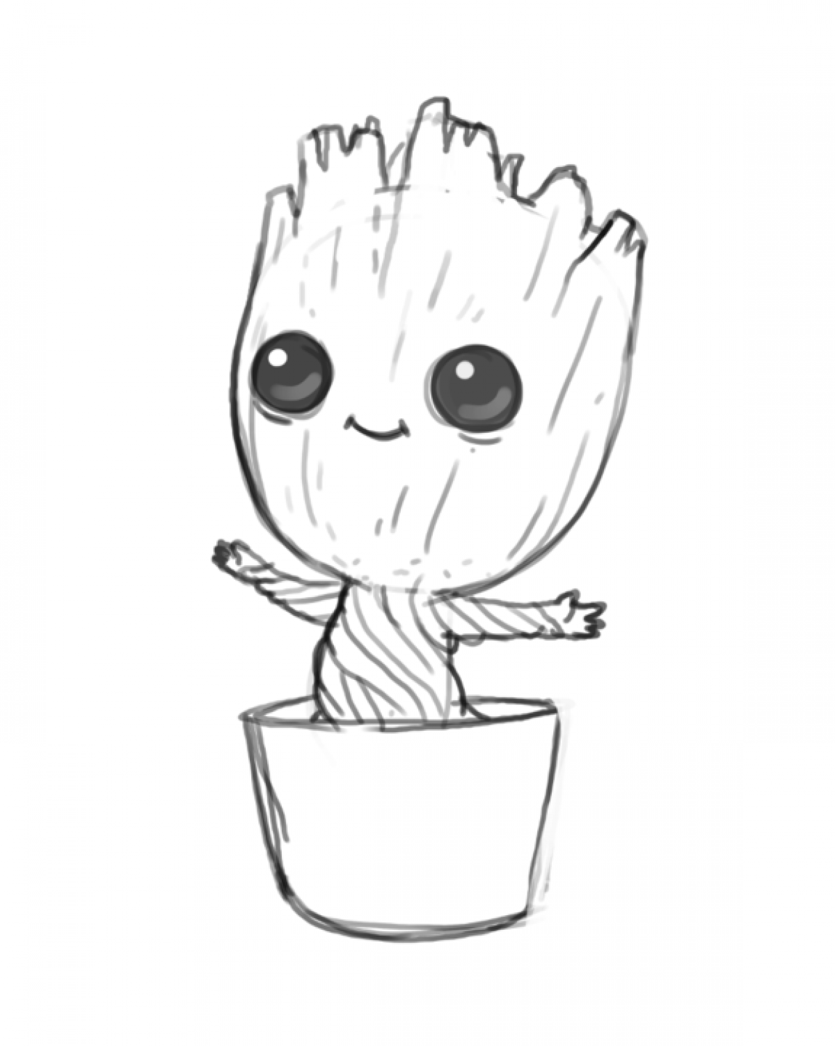 Groot Picture Drawing