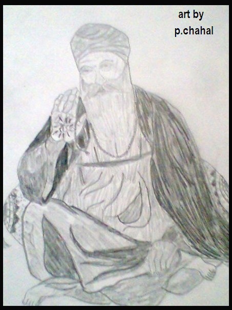 Guru Nanak Dev Ji Photo Drawing