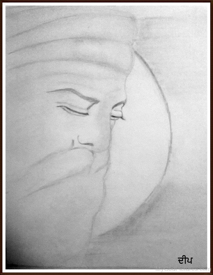 Guru Nanak Dev Ji Realistic Drawing