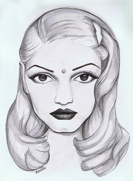 Gwen Stefani Drawing Pic