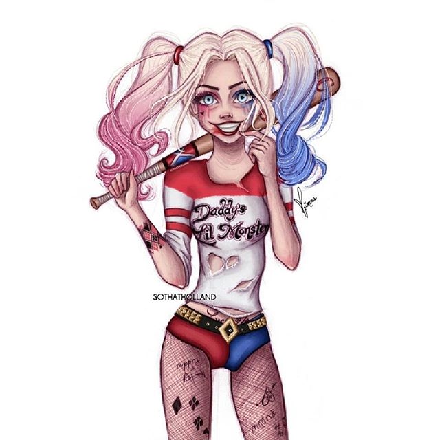 Harley QuinnartisttheincitedpencilinstagrammediumHB2B pencil  r sketches