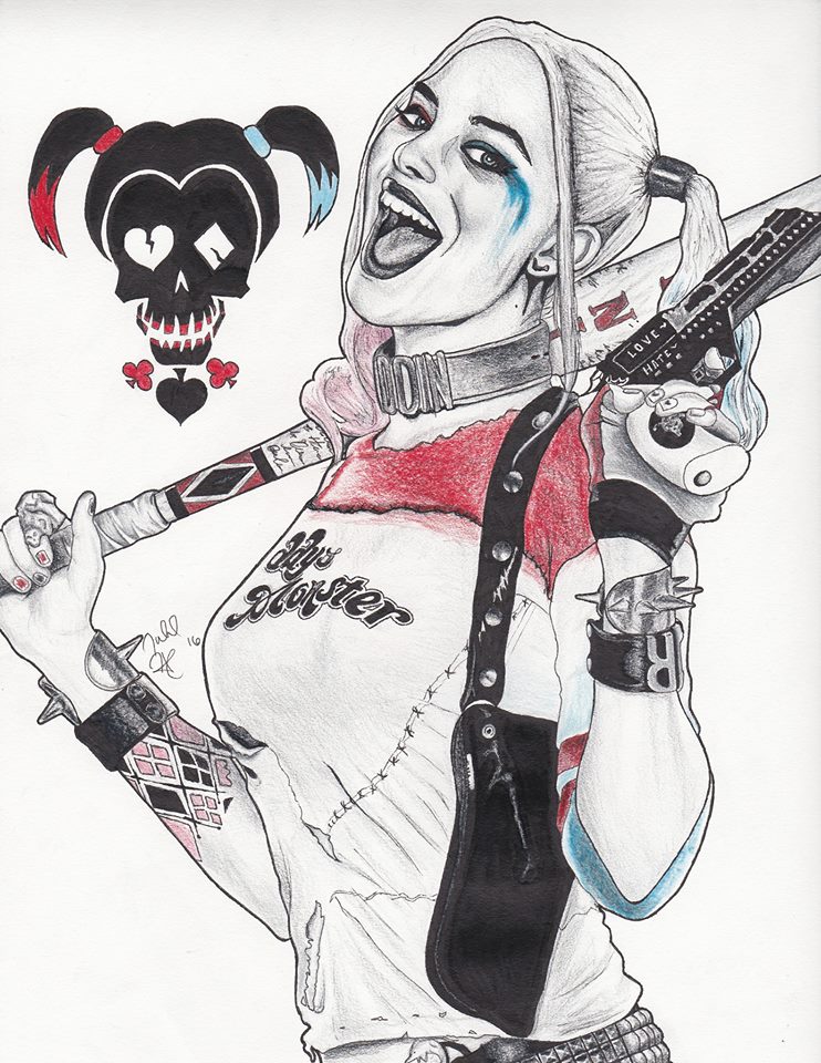 Harley Quinn Photo Drawing