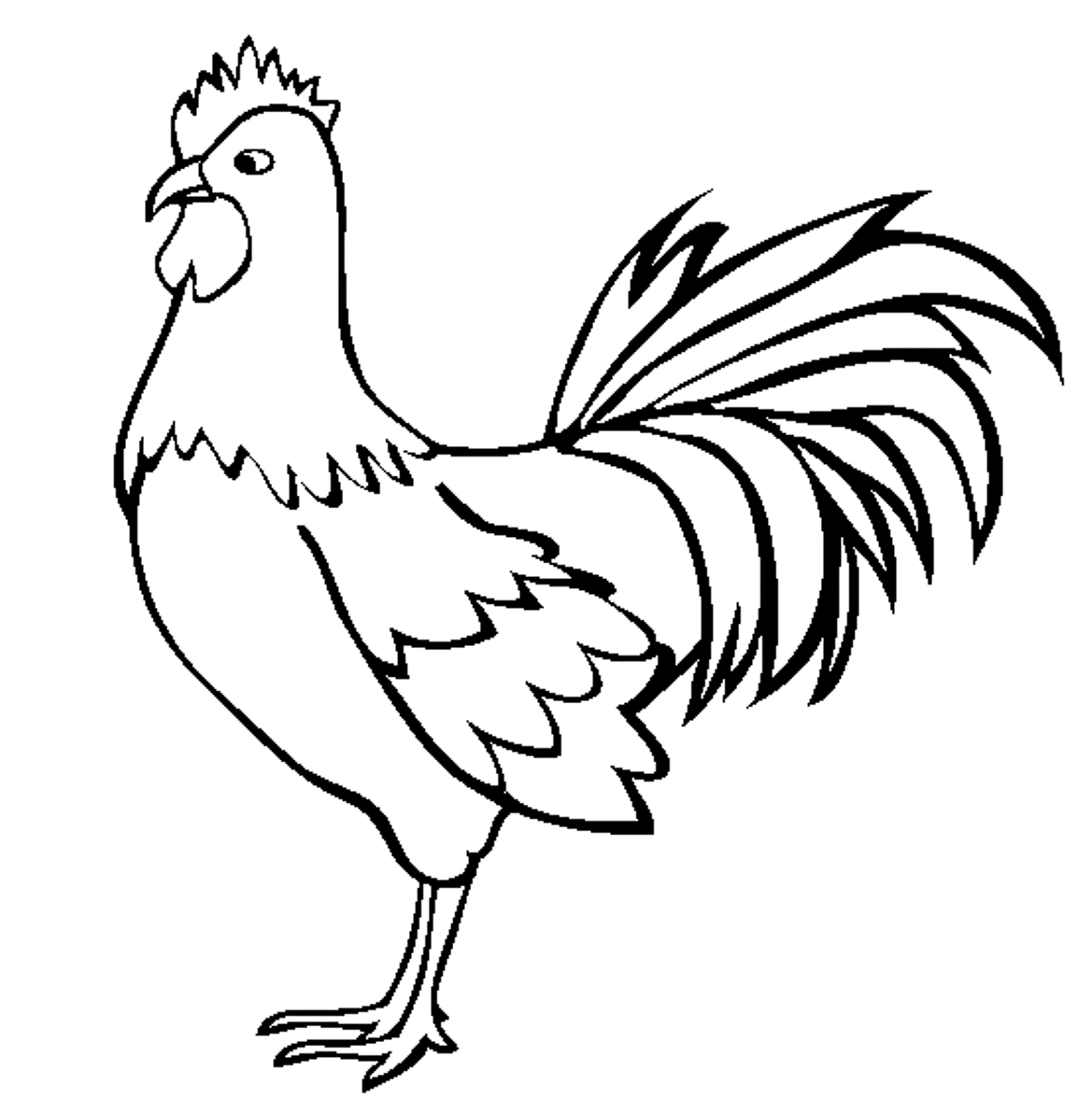 Hen Drawing Image