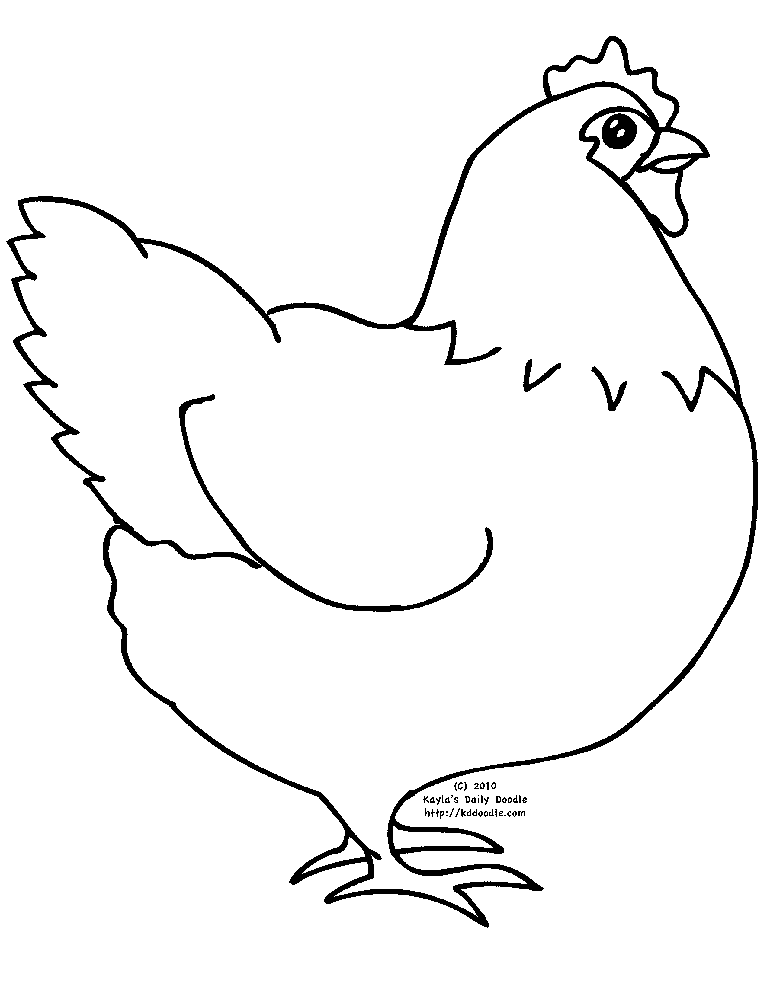 Hen Drawing Picture