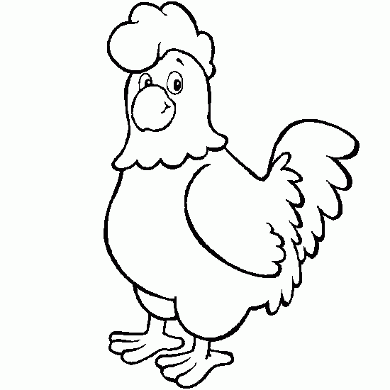 Hen Pic Drawing