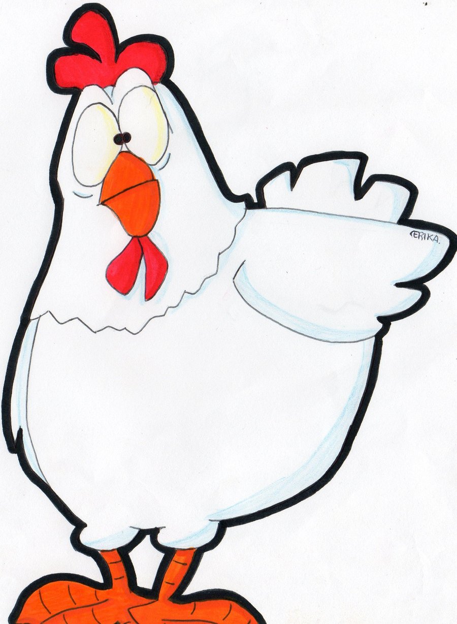 Hen Picture Drawing